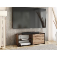 Atvērts TV galdiņš LUNO 2, Zelts craft/Zelts craft/Zelts